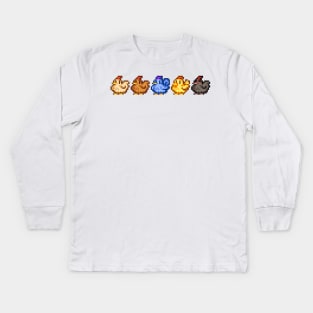 Chickens Kids Long Sleeve T-Shirt